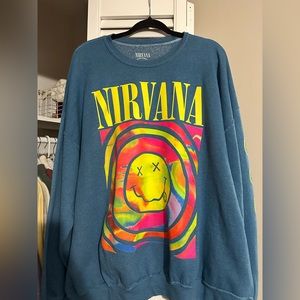 URBAN OUTFITTERS NIRVANA SMILEY SWEATSHIRT